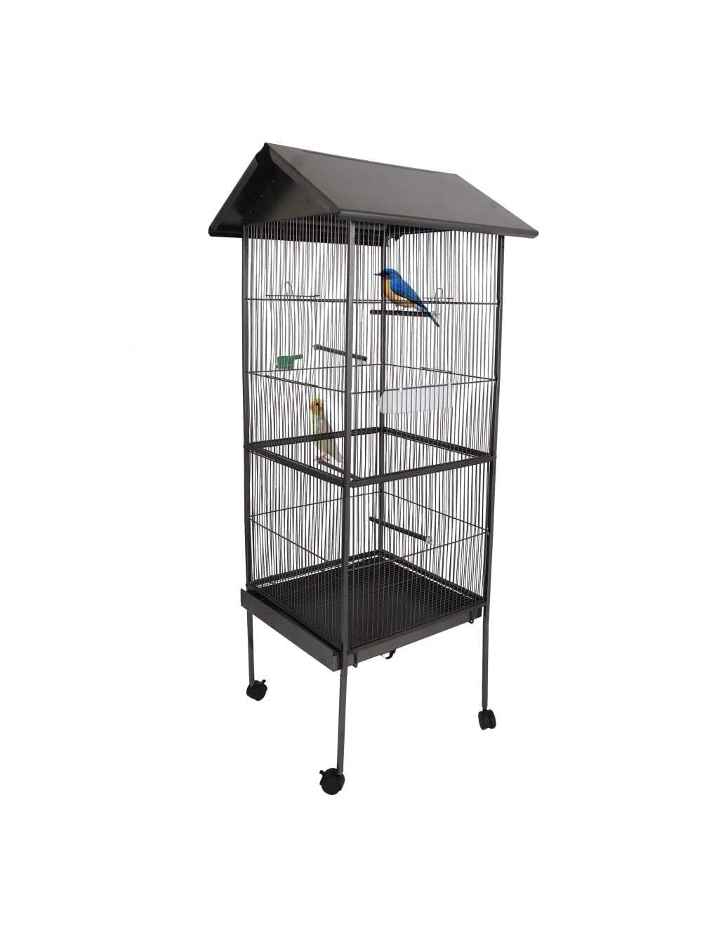 Black Bird Cage,Medium Small Parrot Parakeet Bird Cages With Detachable ...