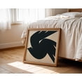 thumbnail image 1 of Black Bird Poster Abstract Wall Art Square And Beige Geometric Elegant Gallery Design1 Poster, Unframed Size 24x36, 1 of 4