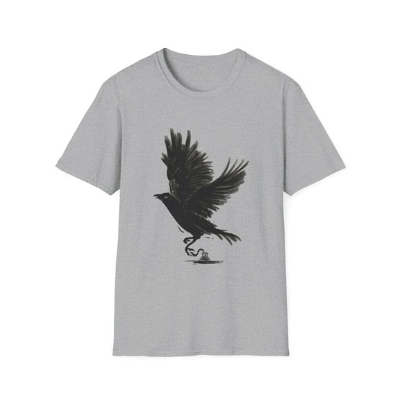 Black Bird Raven Writer Ink Men Women Graphic Tshirt