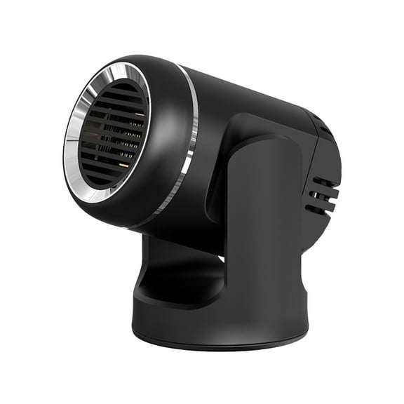 Black Black 12V Car Heater With 150W Power For Vehicles Plastic Black Color 5.51 X 4.72 Inches Efficient And Portable For Winter Driving