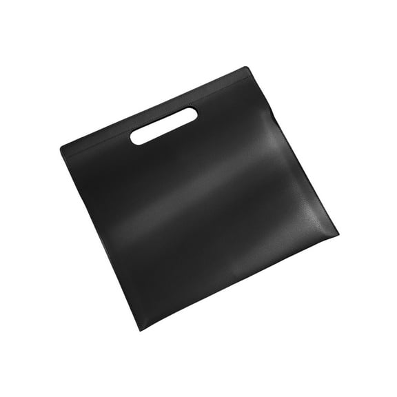 Black Black A4 Magnetic Handheld Document Bag Pu Leather For Files Tablet And Office Use