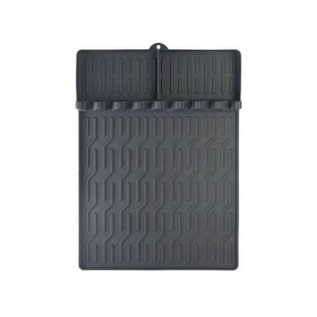 Black Black Bbq Grill Mat Grill Pan Protective Mat Outdoor Camping Grill Side Rack Mat Grill Tool Mat For Outdoor Cooking