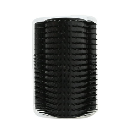 Black Black Cat Self Groomer With Catnip Wall Corner Massage Comb Scratcher Tool For Long Short Fur Pets 6Inch