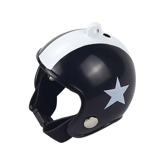 Black Black Funny Chicken Helmet For Pet Bird Plastic Adjustable Hat For Halloween Costume