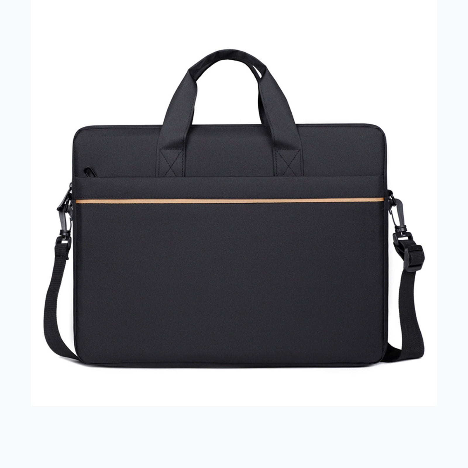Black Black Lightweight Laptop Bag 15 16 Inch Large Capacity Ultrabook ...