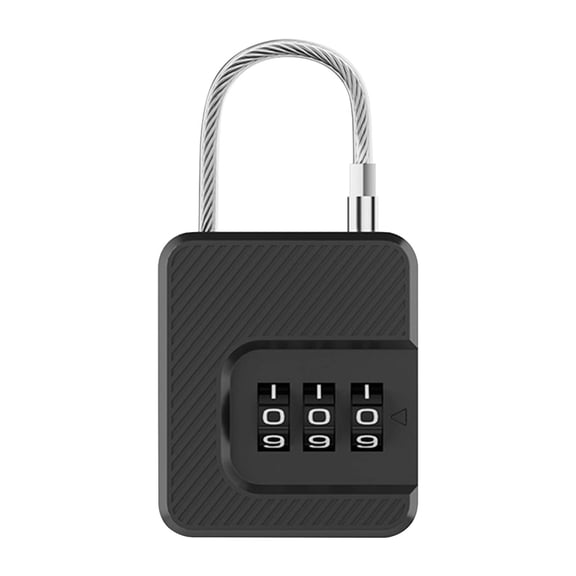 Black Black Mini Password Padlock For Luggage Backpacks Gym Lockers And Dorm Cabinets Easy-To-Set Password System Compact And Portable For Travel And Daily Use Secure Design