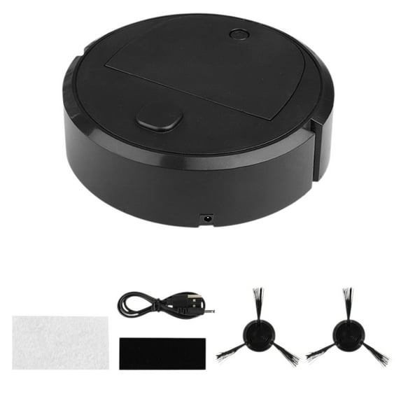 Black Black Robotic Vacuum Cleaner Automatic Dust Collection Smart Navigation For Pet Hair Hard Floors Low Noise Operation #4Y0Z3