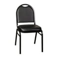thumbnail image 1 of Black Black Vinyl Stack Chair, 1 of 4