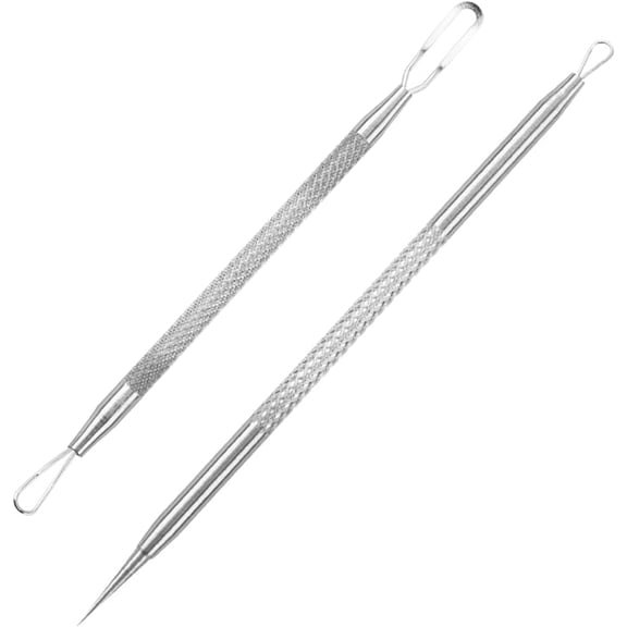 Black Blackhead Tool Kit,Stainless Steel Acne Needles Double Side Spot Squeezer Tool Pimple Extractor Popper Tool Kit Used to Remove Facial Blackheads and Pimples