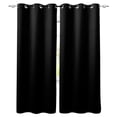 thumbnail image 1 of Black Blackout Curtains 96 Inches Long, Pure Black Thermal Insulated Black Out Curtains, Darkening Window Curtain Drapes for Bedroom Living Room 52"x96" 2 Panels, 1 of 8