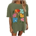 thumbnail image 1 of Black Blouses for Women Dressy Casual Shirts for Women Trendy Summer Teens Short Sleeve Button Up Shirts for Women Cropped, 1 of 7