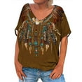 thumbnail image 1 of Black Blouses for Women Dressy Casual Womens T Shirts Loose Fit Plus Size Summer Shirts for Island Vacation, 1 of 5