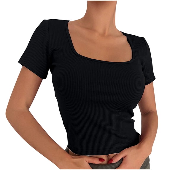 Black Blouses for Women Dressy Sexy Womens White Tank Top Dressy Women Casual Tops Spring Generic Brand Tops for Women