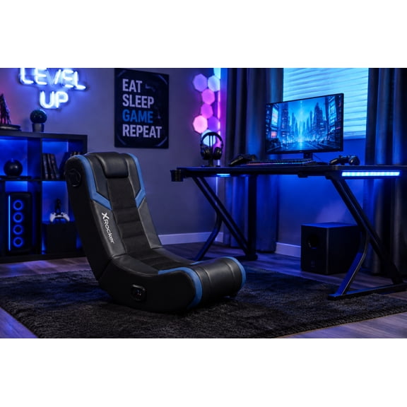 Black/Blue 2.0 Audio Floor Rocker