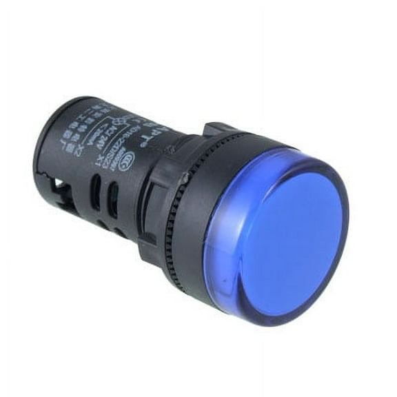 Black Blue LED Indicator Light Signal Lamp 220VAC