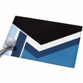 Black Blue Lines 2x3ft Non Slip Area Rug Geometric Abstract Black Dark ...