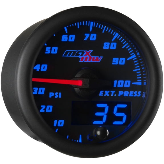 Black & Blue MaxTow 100 PSI Exhaust Pressure Gauge