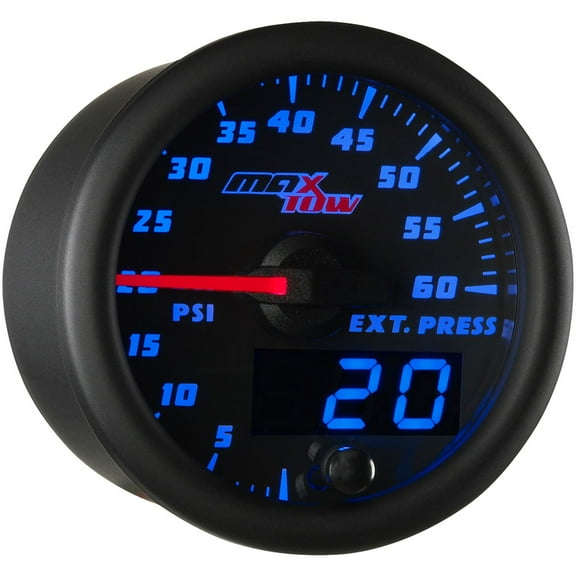 Black & Blue MaxTow 60 PSI Exhaust Pressure Gauge