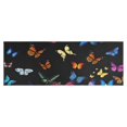 thumbnail image 1 of Black Blue Orange Butterfly Pattern Kitchen Rug Mat,Kitchen Runner Rugs Non Skid Washable,Decorative Kitchen Floor Mats for Kitchen,Sink,Laundry,17"X47", 1 of 5
