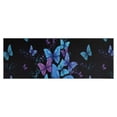 thumbnail image 1 of Black Blue Purple Butterfly Pattern Kitchen Rug Mat,Kitchen Runner Rugs Non Skid Washable,Decorative Kitchen Floor Mats for Kitchen,Sink,Laundry,17"X47", 1 of 5