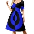 thumbnail image 1 of Black & Blue Rock n' Roll Target Sleeveless Dress evening dresses luxury 2024, 1 of 7