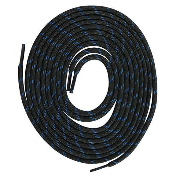 Black Blue Round Boot Laces Shoelaces for Hiking Work shoes 36 38 39 40 44 45 46 48 54 55 60 63 72 Inches