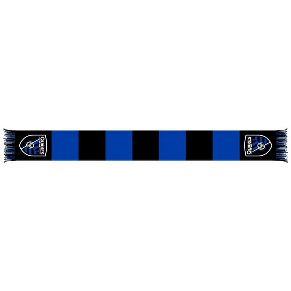 Black/Blue San Jose Earthquakes Team Bar Knit Scarf