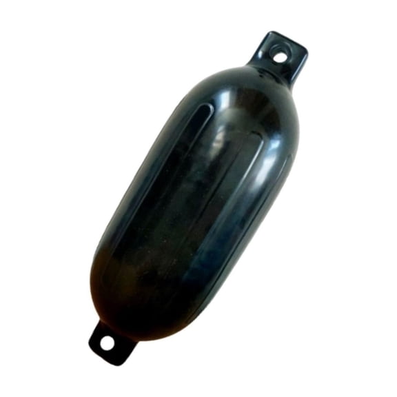 Black Boat Fender for Docking Inflatable Vinyl Boat Fender All Weather Conditions, Universal Fit Boat Accessories