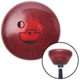 thumbnail image 1 of Black Boat & Moon Red Retro Metal Flake Shift Knob with M16 x 1.5 Insert Shifter, 1 of 1