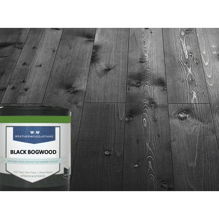 Black Bogwood Interior Transparent Water-Based Reactive Wood Stain, No VOC, by Weatherwood - Quart (32 Fl. Oz.)