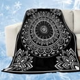 thumbnail image 1 of Black Boho Cooling Blanket,Lightweight Breathable Summer Throw Blanket with Double Sided Cold Effect,Retro Farmhouse Neutral Abstract Geometric Picnic Blankets Bed Sheet for Hot Sleepers 60"x80", 1 of 8