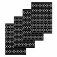 thumbnail image 1 of Black Boho Kitchen Dish Towels for Drying Dishes Set of 4, Vintage Ethnic Tribe Abstract Art Geometric Waffle Weave Microfiber Hand Tea Bathroom Towels Quick Dry & Absorbent Towel 15.7x23.6, 1 of 7