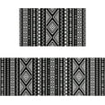 thumbnail image 1 of Black Boho Kitchen Rug Mat Decor Black and White Kitchen Rugs Sets of 2 Non-Slip Washable Kitchen Mats for Floor Set of 2, 1 of 7