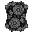 thumbnail image 1 of Black Boho Kitchen Towels Set of 4, Water Absorbent Dish Towel, Retro Farmhouse Neutral Abstract Geometric Decorative Hand Towels - Quick Drying Cloth for Cooking Baking, 18x28 Inch, 1 of 8