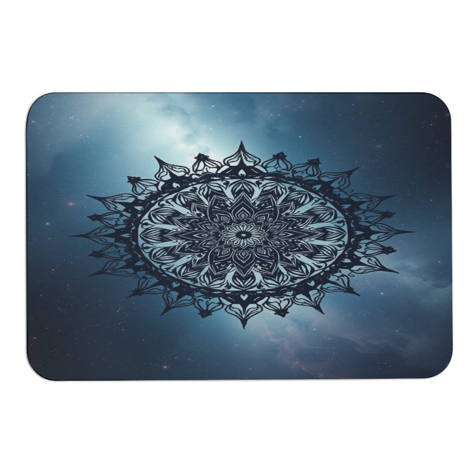 Black Boho Mandala Kitchen Floor Mat Living Room Decor Carpet Home ...
