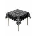 thumbnail image 1 of Black Boho Table Cloth, Retro Farmhouse Neutral Abstract Geometric Waterproof Tablecloth for Square Tables, Reusable Washable Fabric Table Cover for Restaurant Kitchen Dining Tables 54"x54", 1 of 6