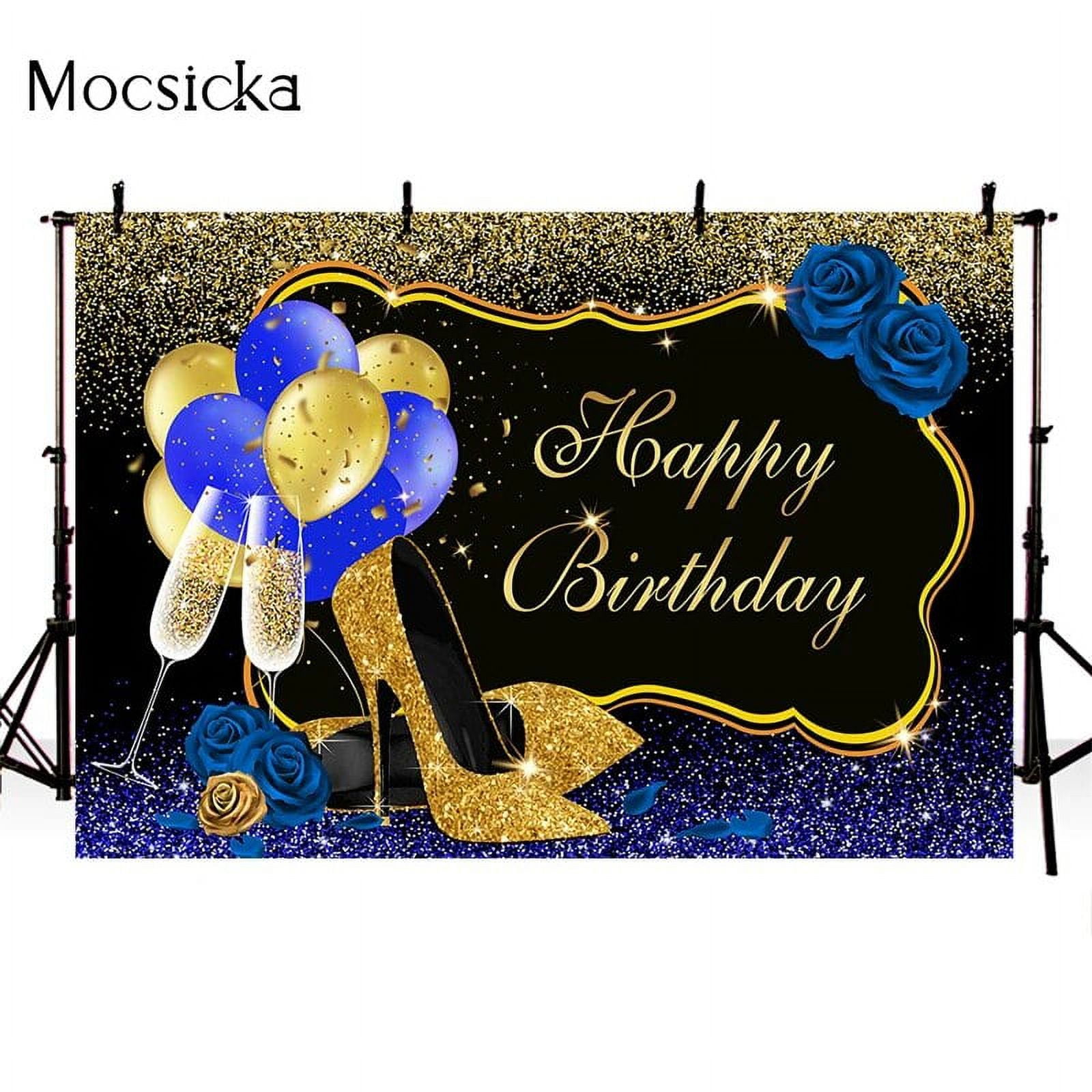Navy Blue 70th Birthday Background For Party Decoration Sliver Glitter Backdrop For Photography Studio Customize Backdrops Vinyl