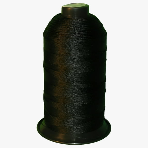 Black Bonded Nylon Sewing Thread T90 #92 1850 Yard for Outdoor, Upholstery, Leather
