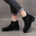 thumbnail image 1 of Black Booties TKYCMSUAKI Womens Ankle Boots Slip On Knit Sock Booties Lightweight Casual Dress Ankle Shoes, 1 of 8