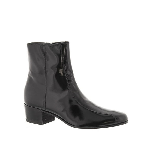 Cuban Heel Florsheim Men's Duke Dress Boot Leather Side Zipper 17087-01 Black