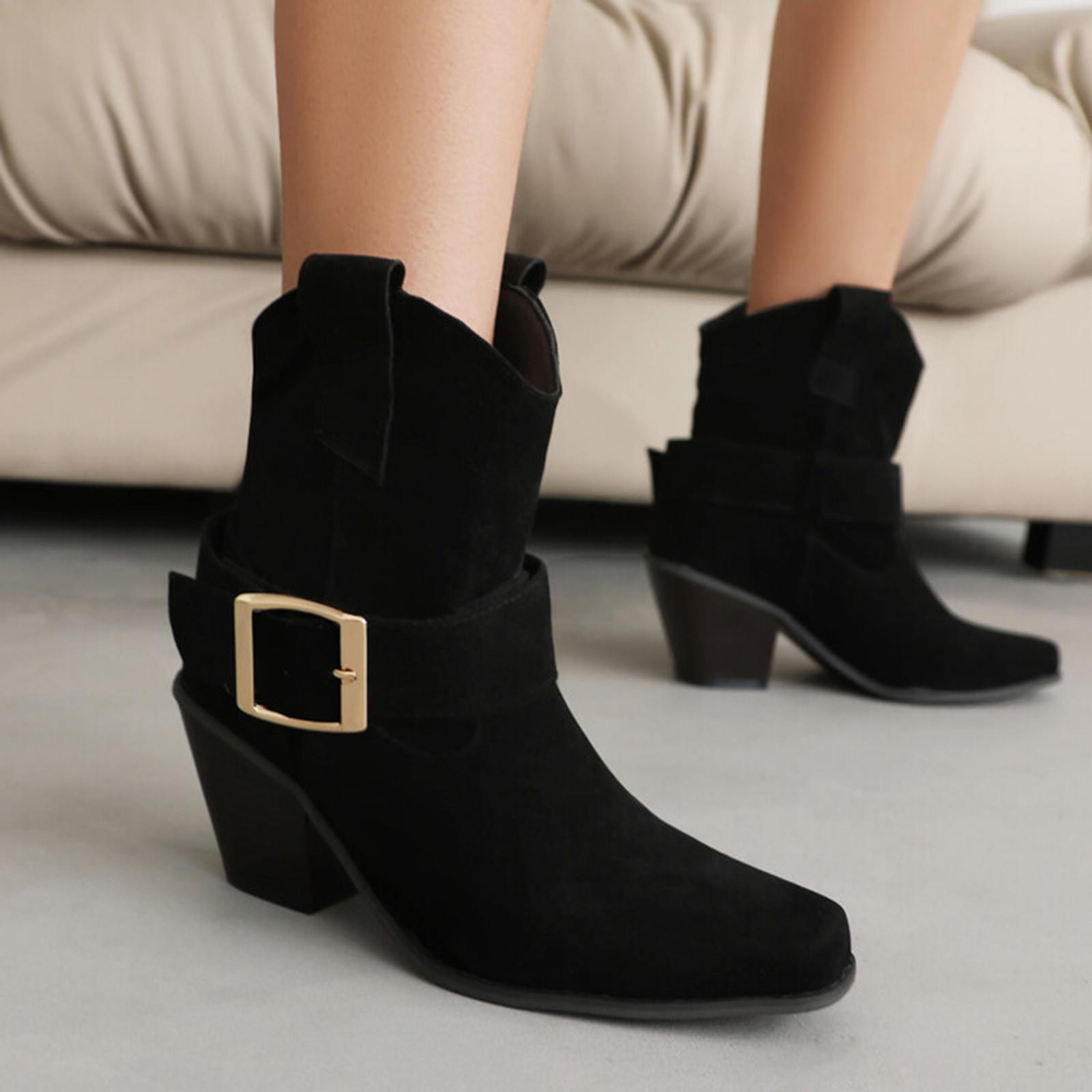 Black and silver booties hotsell
