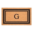 thumbnail image 1 of Black Border 24" x 48" Monogram Doormat (Letter G), 1 of 6