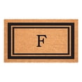 thumbnail image 1 of Black Border Monogram Doormat (Letter F), 1 of 6