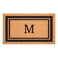 thumbnail image 1 of Black Border Monogram Doormat (Letter M), 1 of 6