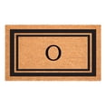thumbnail image 1 of Black Border Monogram Doormat (Letter N), 1 of 6