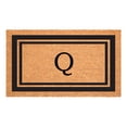 thumbnail image 1 of Black Border Monogram Doormat (Letter Q), 1 of 6