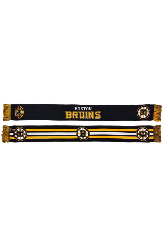 Black Boston Bruins Home Jersey Scarf