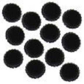 Black Bottle Caps (Approximately 144 Caps) for Crafts, Homebrew, or Jewelry