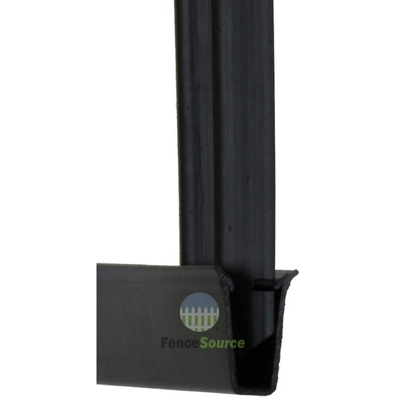 Black Bottom Locking Device for Privacy Chain Fence Slats - 9 Colors