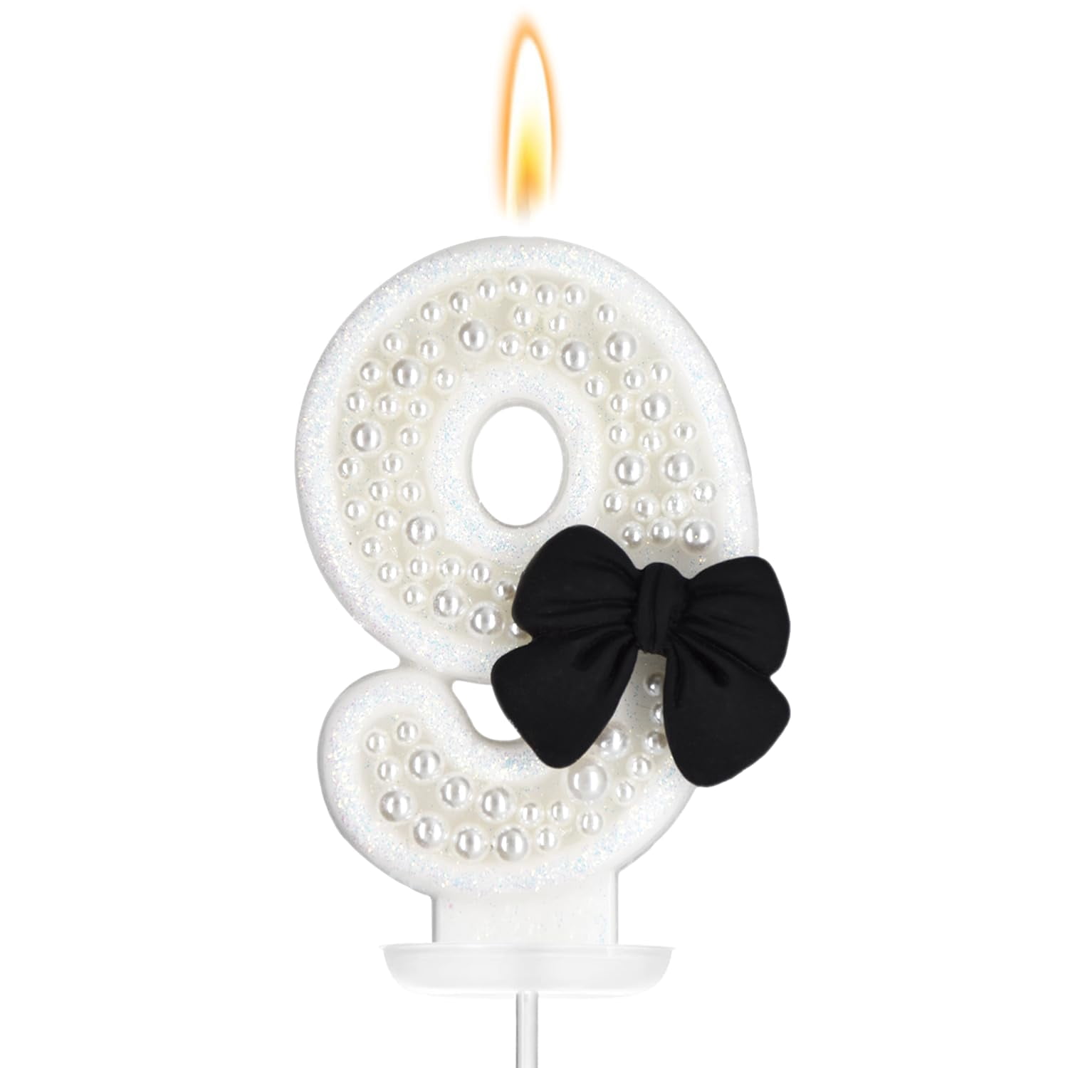 Knana 21-Piece Black Bow Cake Topper Set - Includes Bows, Balls & 'Happy Birthday' Sign For Coquette Theme